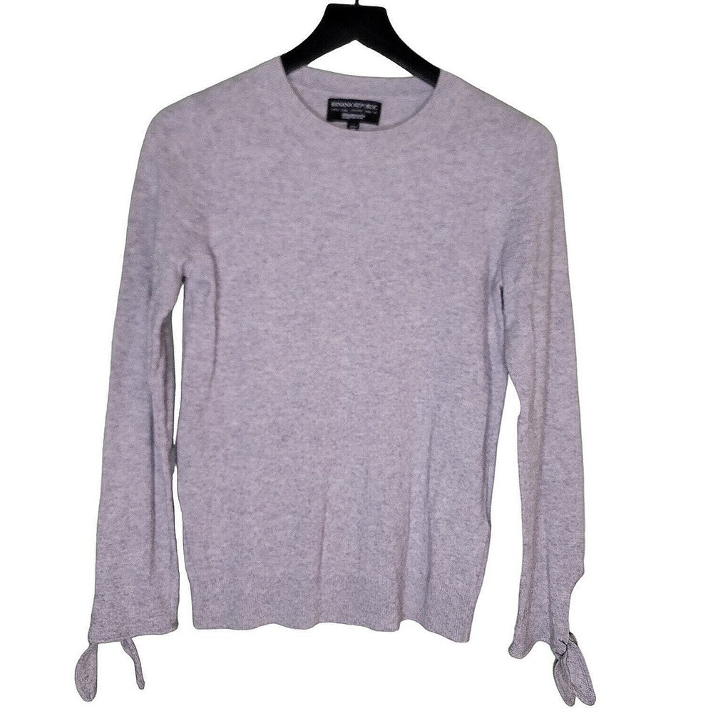 Banana‎ Republic Filpucci Merino Wool Cashmere Sweater XSP Gray Old Money Preppy